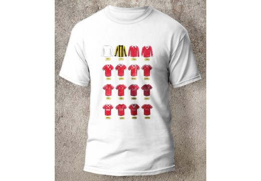 Aberdeen FC Retro Art Football Shirts T-Shirt